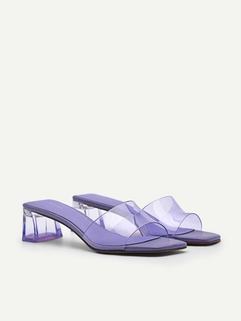 Pedro Megan Women Heel Sandals Violet | Q9Q-1438