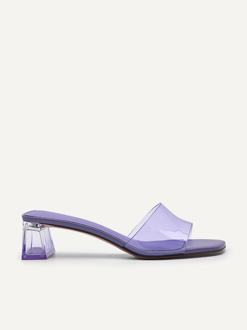 Pedro Megan Women Heel Sandals Violet | Q9Q-1438