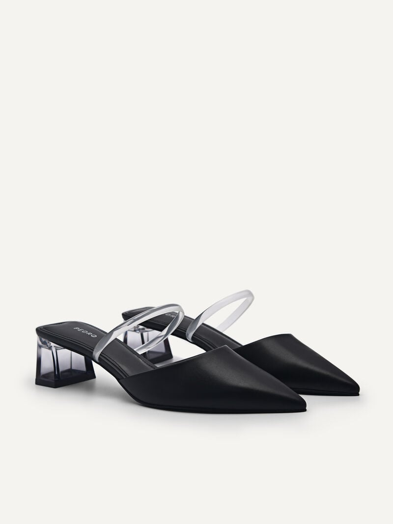 Pedro Megan Women Mules Black | Q9Q-1435