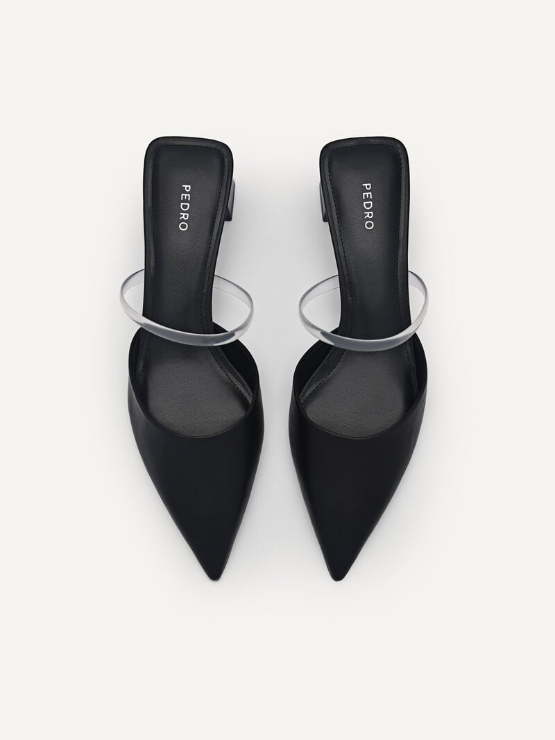 Pedro Megan Women Mules Black | Q9Q-1435