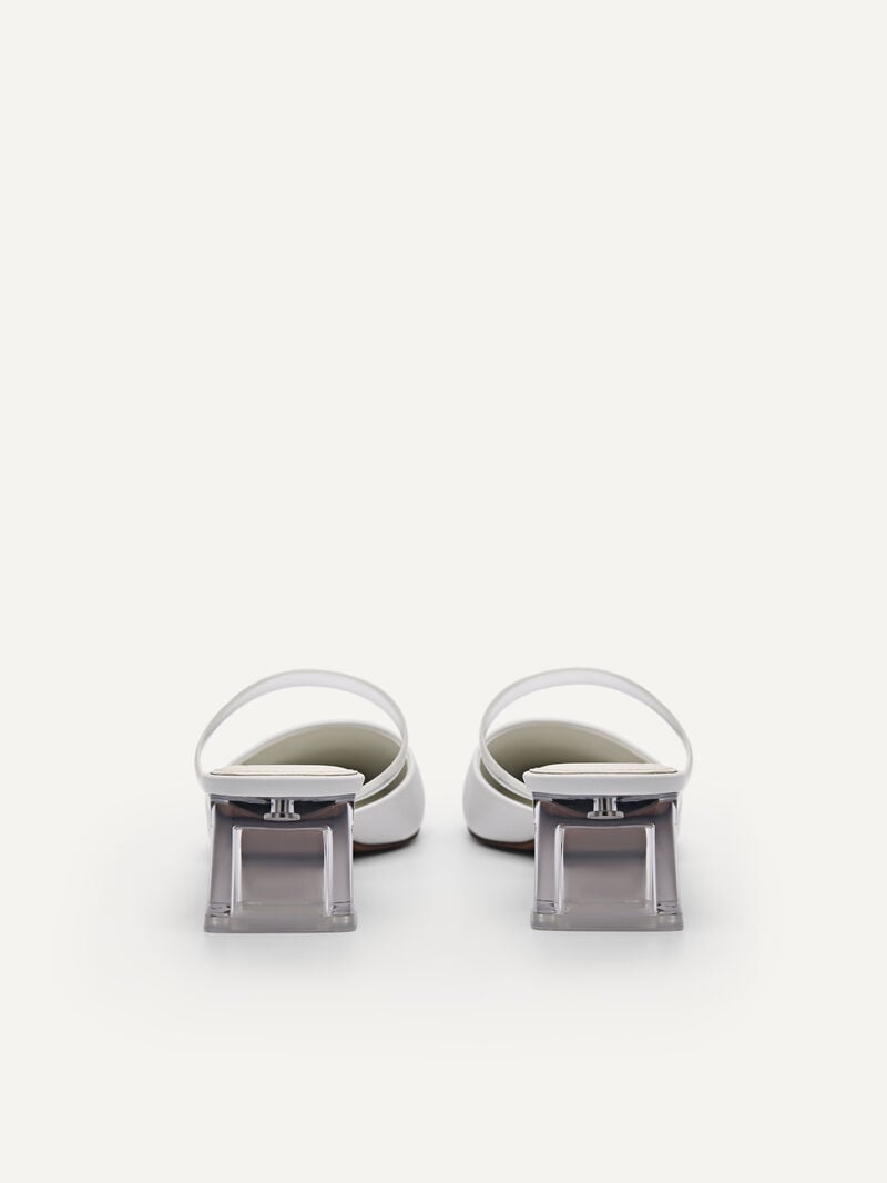 Pedro Megan Women Mules White | Q9Q-1436