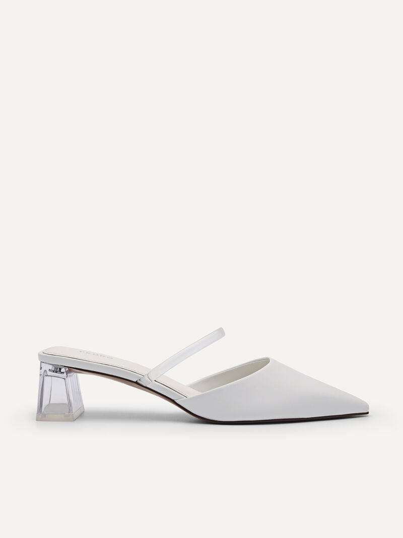 Pedro Megan Women Mules White | Q9Q-1436