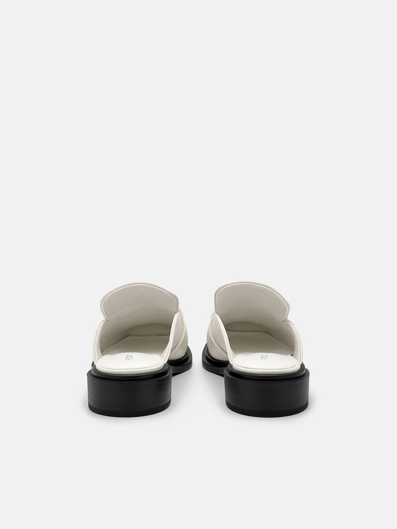 Pedro Mia Chain Mules Women Flats Chalk | Q9Q-1686