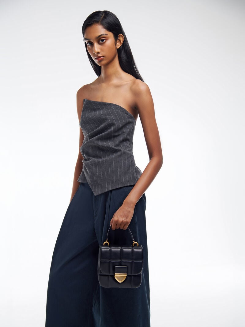Pedro Mini Quilted Bags Women Shoulder Bags Black | Q9Q-1162