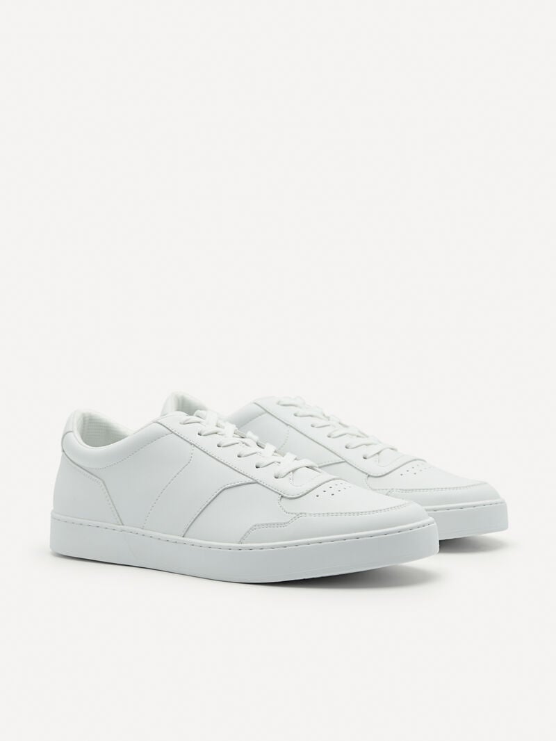 Pedro Mono Stride Sneakers Men Court Sneakers White | Q9Q-1673