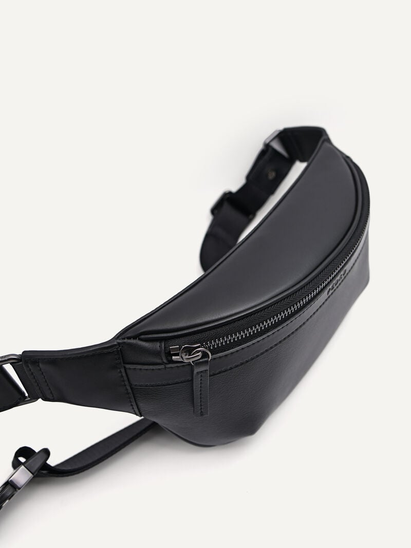 Pedro Monochrome Sling Pouch Bags Men Small Bags Black | Q9Q-1147
