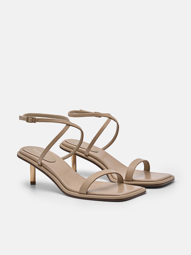 Pedro Myra Women Heel Sandals Sand | Q9Q-1427