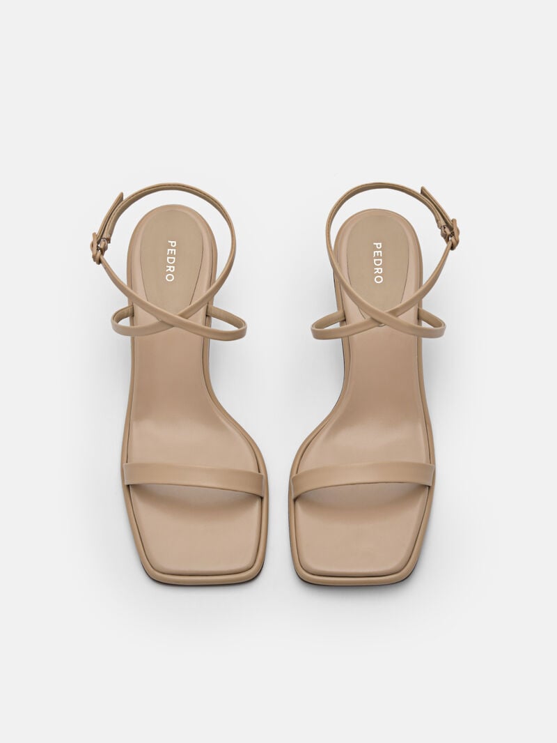 Pedro Myra Women Heel Sandals Sand | Q9Q-1427