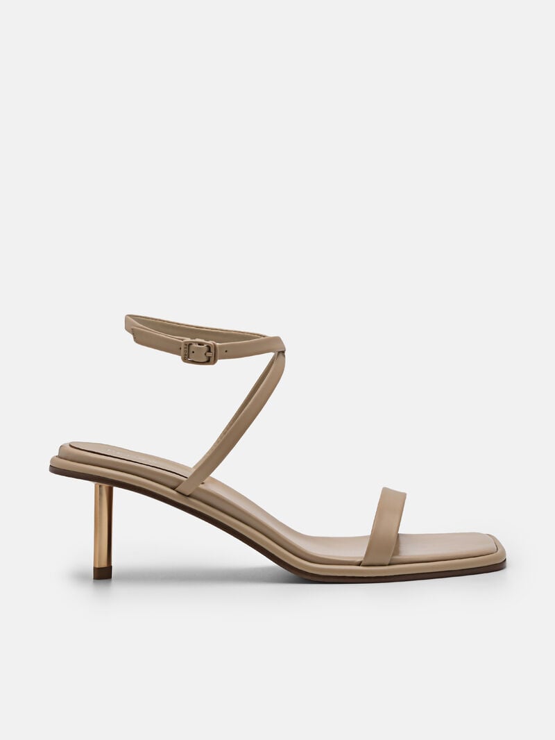 Pedro Myra Women Heel Sandals Sand | Q9Q-1427