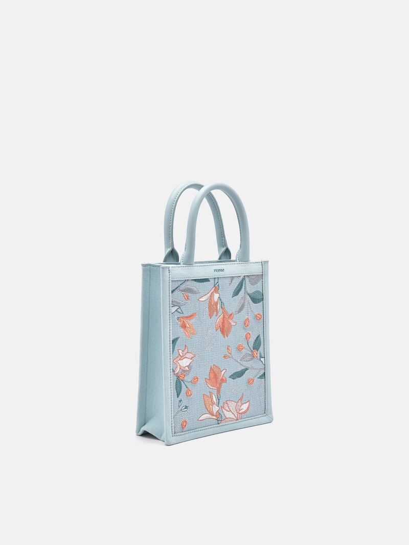 Pedro Nica Canvas Bags Women Totes Light Blue | Q9Q-1129