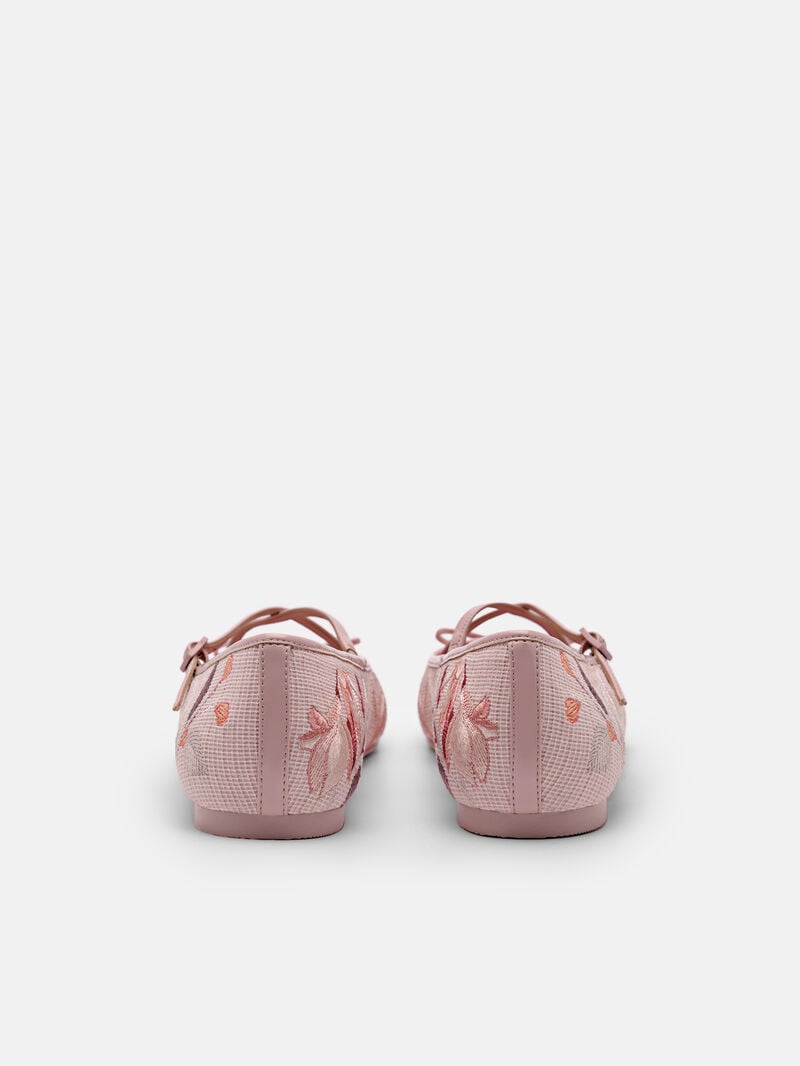 Pedro Nica Fabric Ballerina Women Flats Blush | Q9Q-1662
