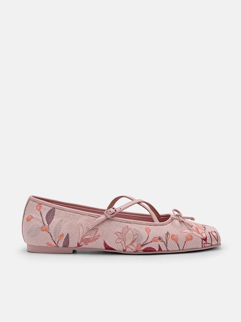 Pedro Nica Fabric Ballerina Women Flats Blush | Q9Q-1662