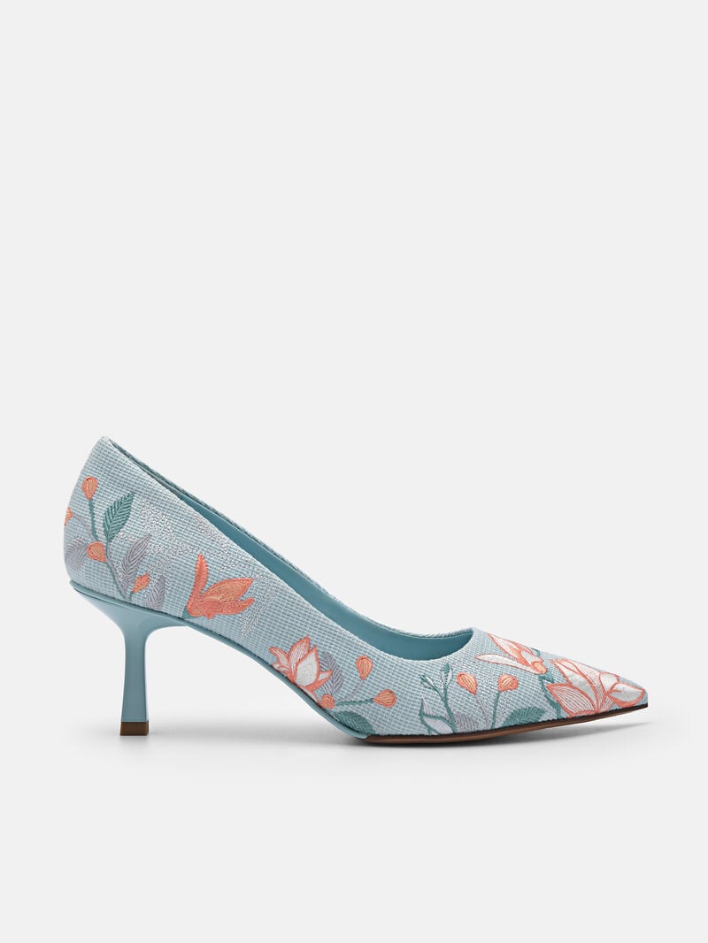 Pedro Nica Fabric Women Pumps Aqua | Q9Q-1423