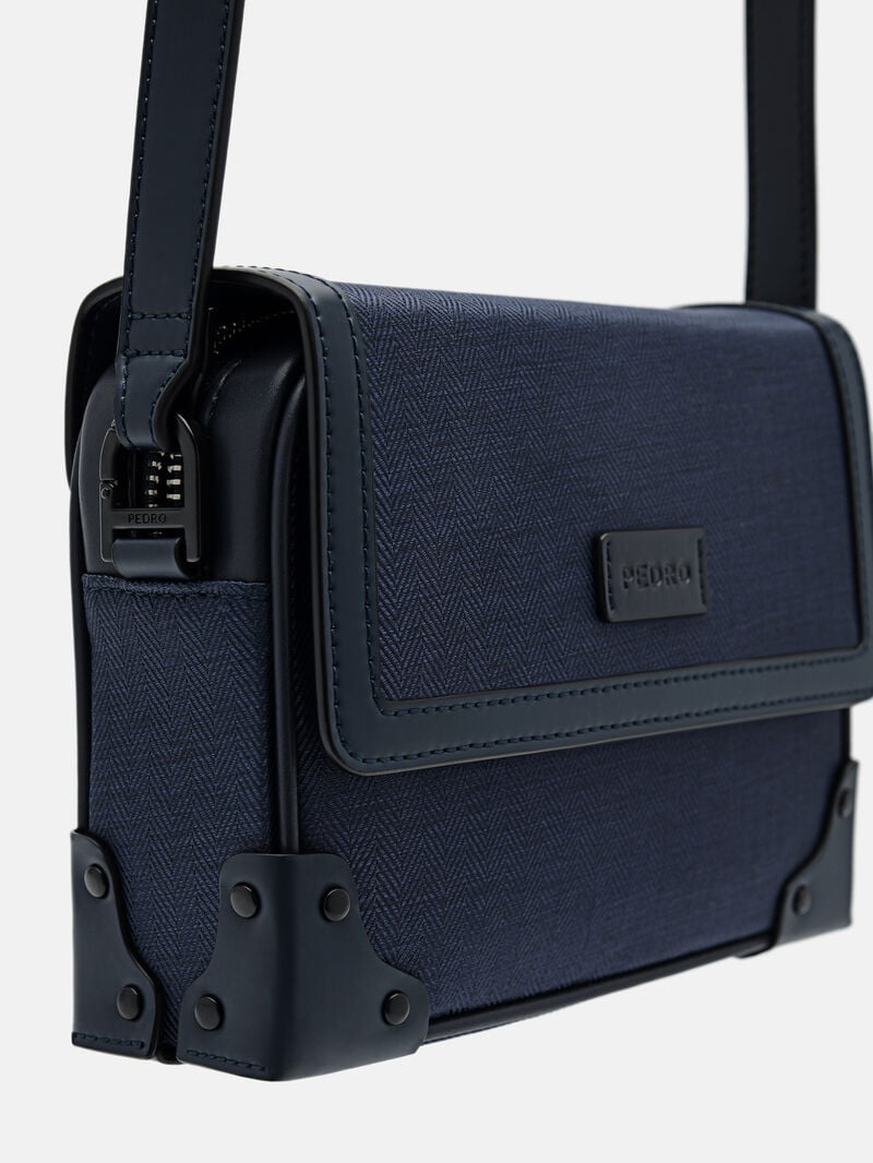 Pedro Norton Boxy Bags Men Sling Bags Navy | Q9Q-1125