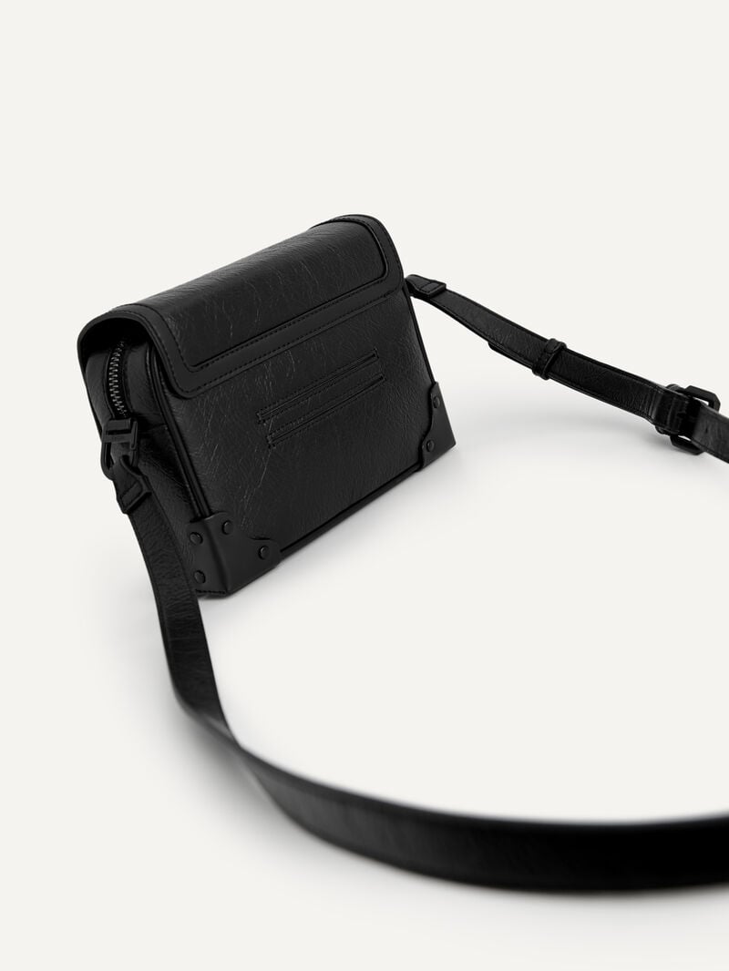 Pedro Norton Boxy Sling Bags Men Small Bags Black | Q9Q-1122