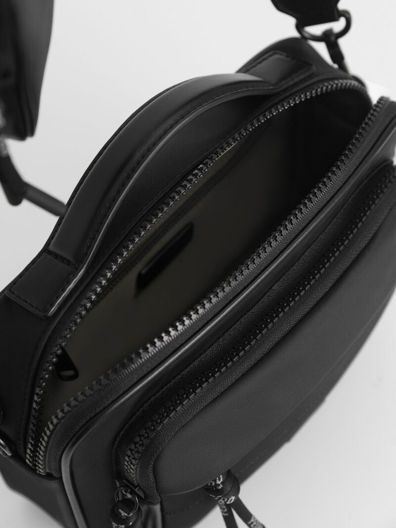 Pedro Nylon Bags Men Sling Bags Black | Q9Q-1119