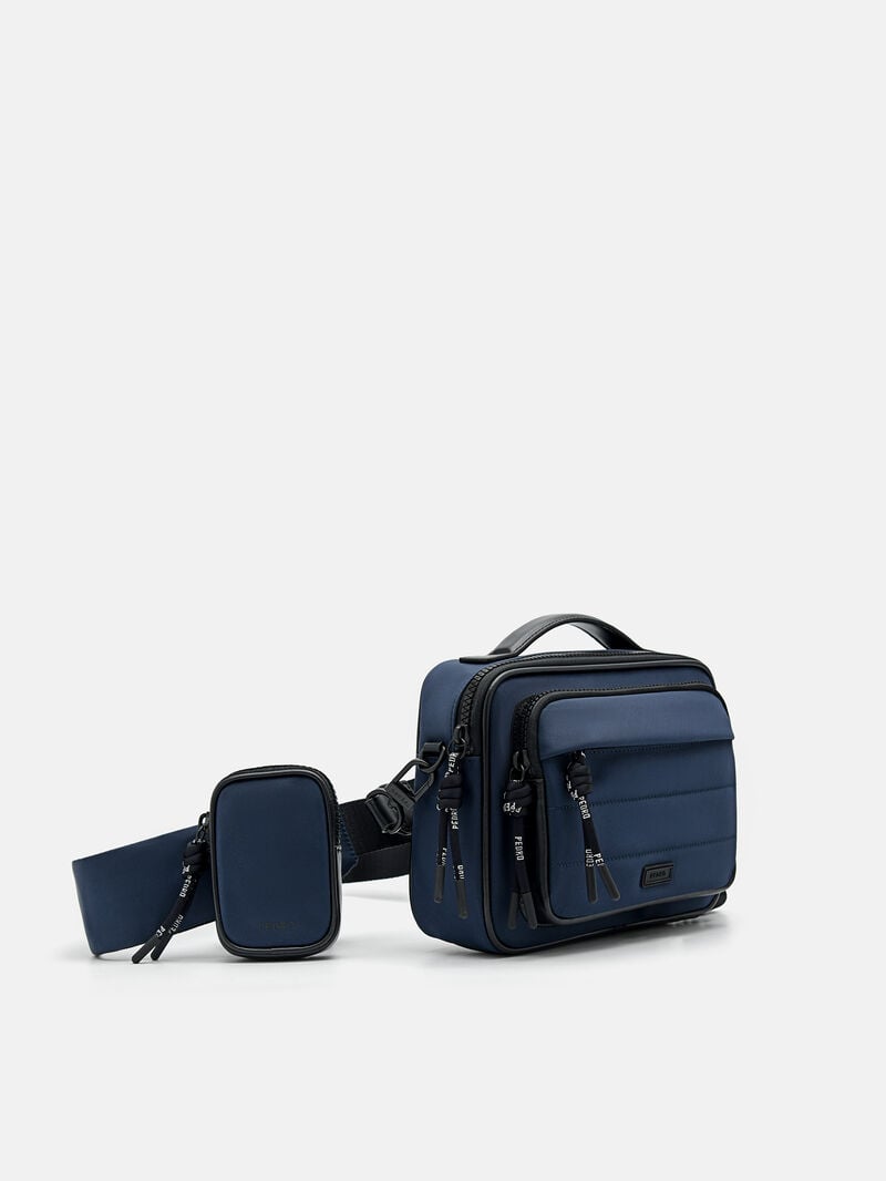 Pedro Nylon Bags Men Sling Bags Navy | Q9Q-1121