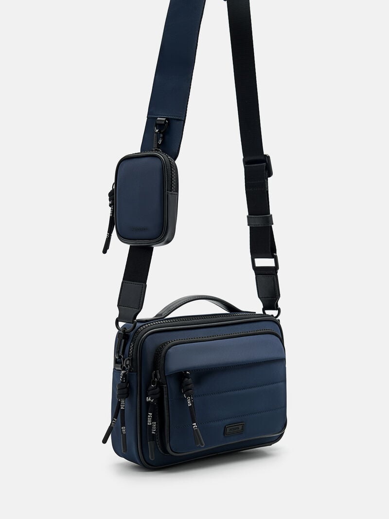 Pedro Nylon Bags Men Sling Bags Navy | Q9Q-1121