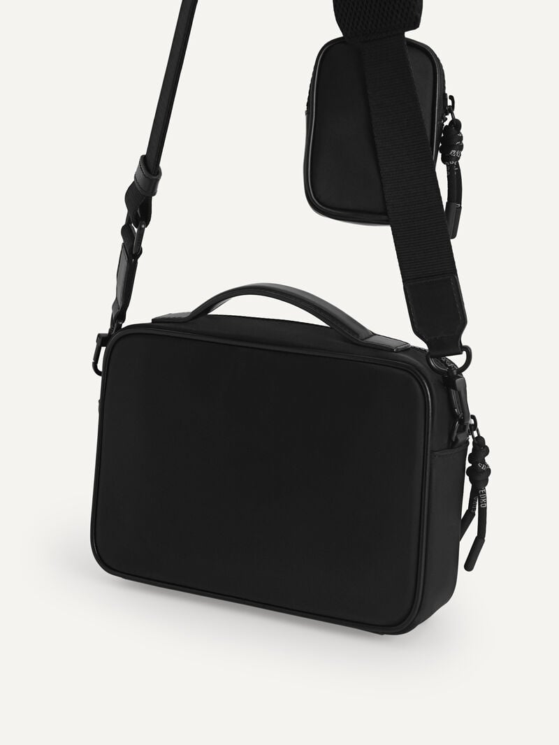 Pedro Nylon Sling Bags Men Small Bags Black | Q9Q-1117