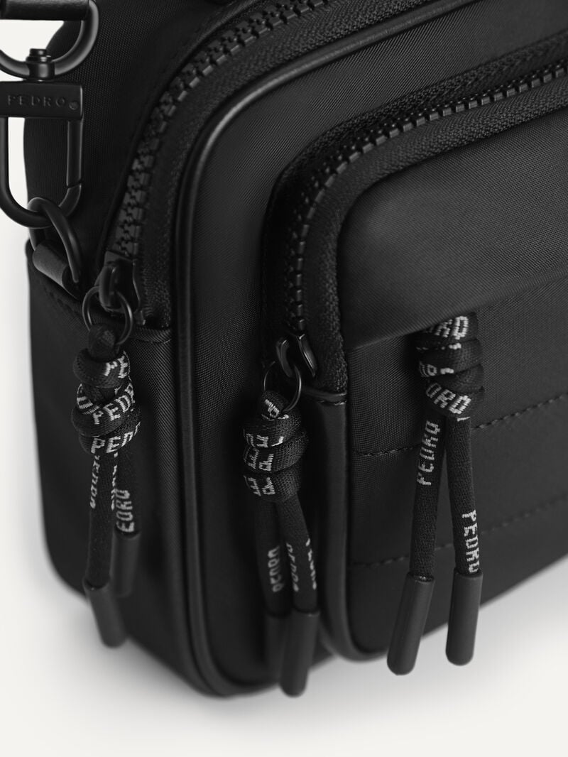 Pedro Nylon Sling Bags Men Small Bags Black | Q9Q-1117