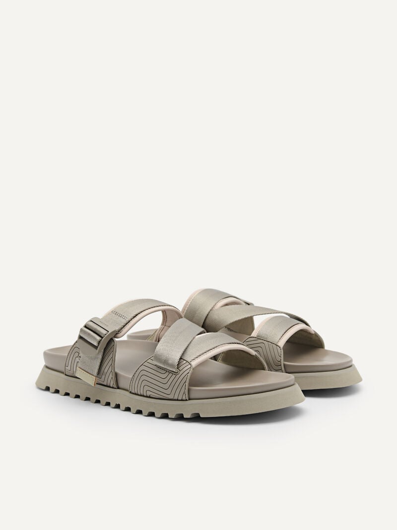 Pedro Nylon Strap Men Sandals Taupe | Q9Q-1642