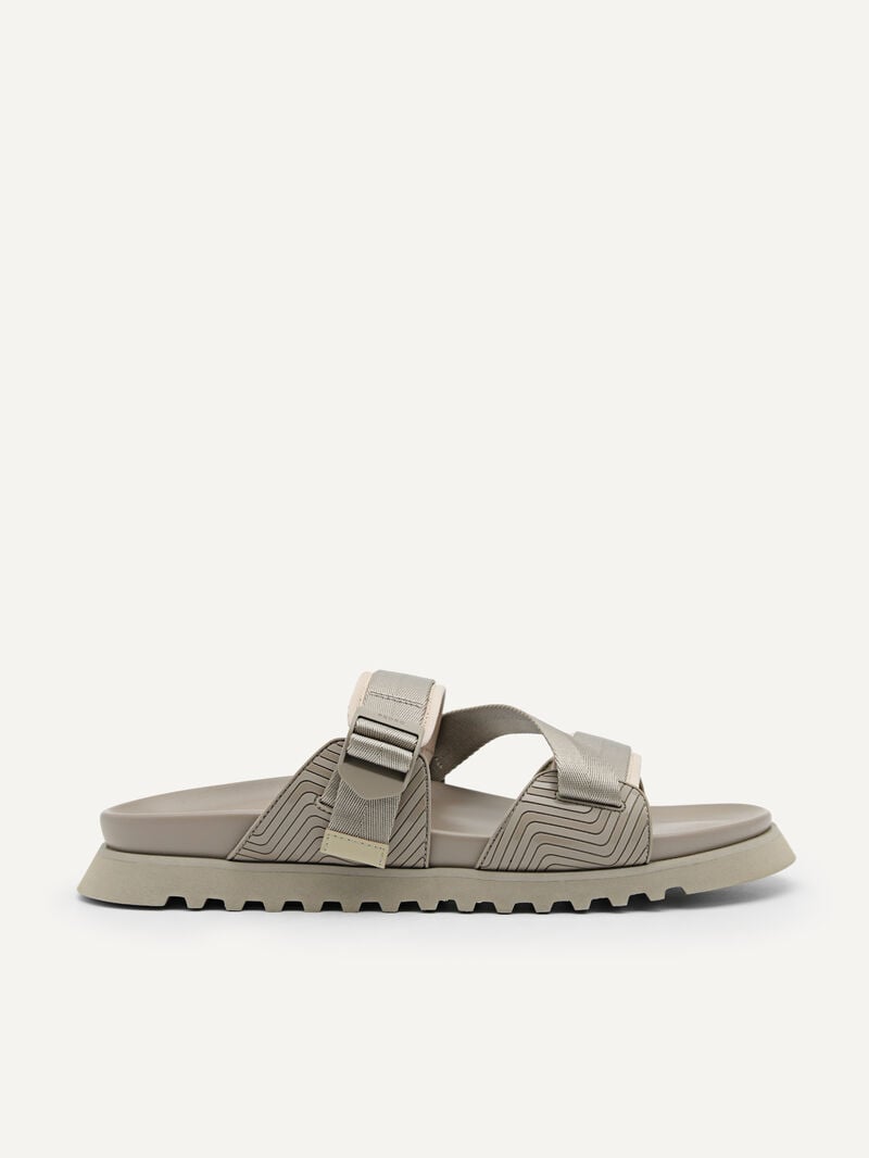 Pedro Nylon Strap Men Sandals Taupe | Q9Q-1642