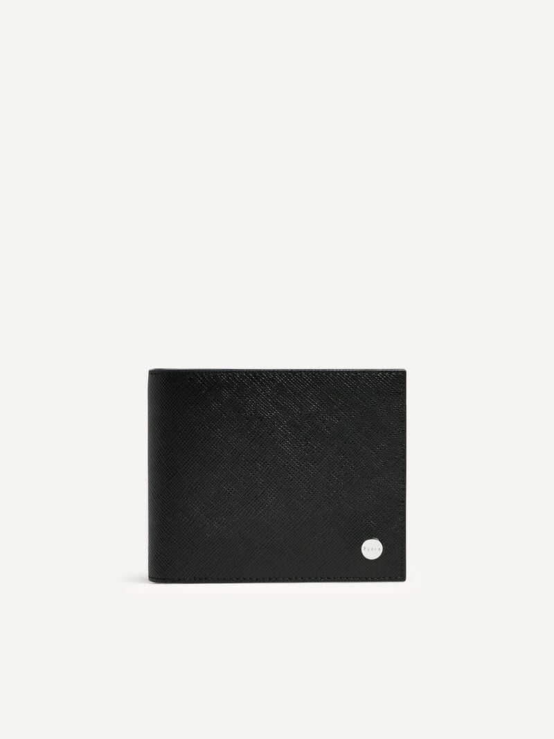 Pedro Oliver Leather Bi-Fold with Insert Men Wallets Black | Q9Q-2132