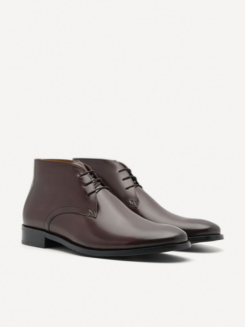 Pedro Oscar Ankle Boots Men Boots Dark Brown | Q9Q-1640