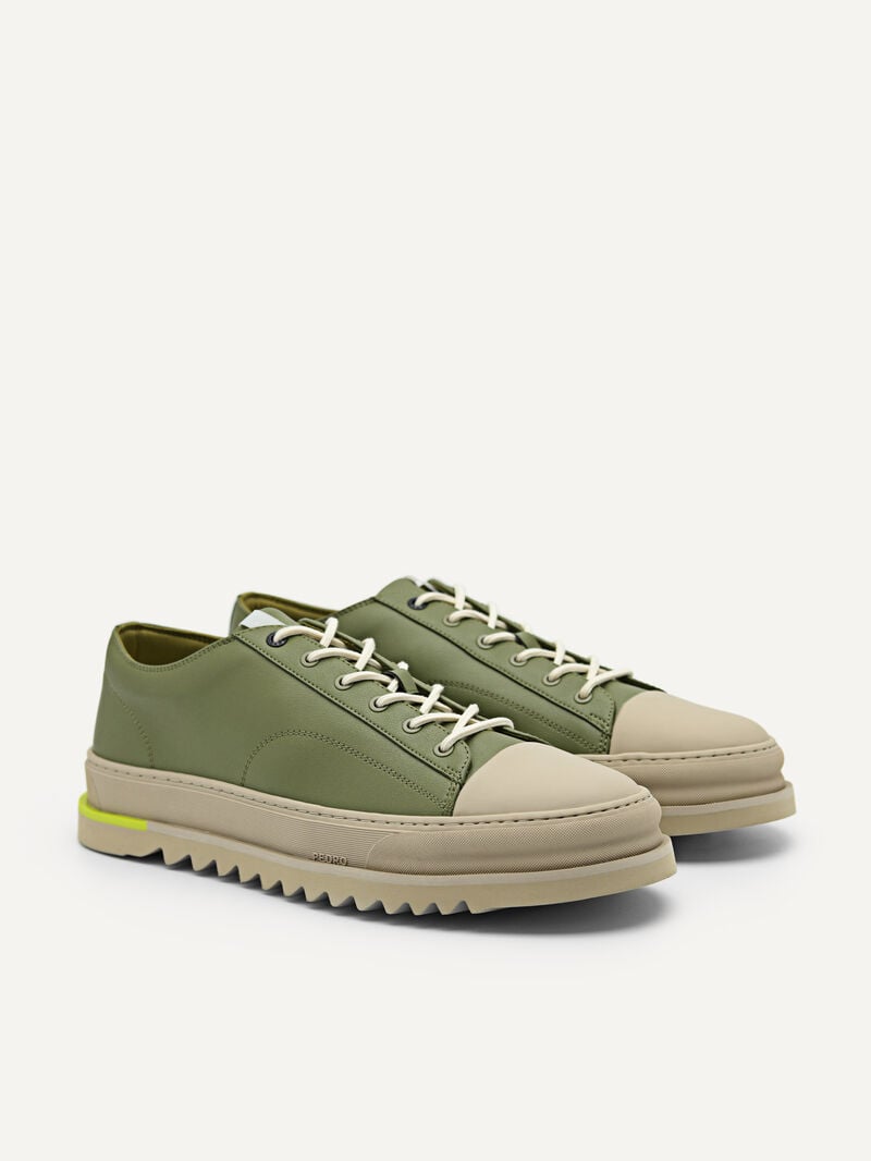 Pedro Owen Sneakers Men Court Sneakers Military Green | Q9Q-1637