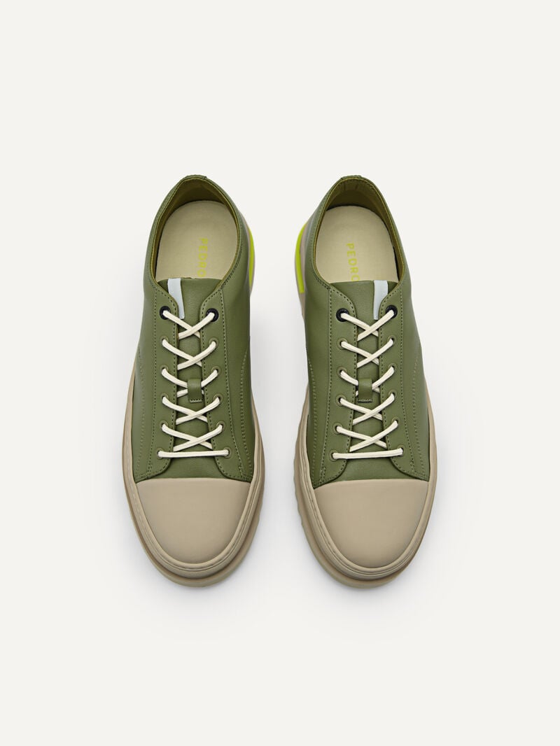 Pedro Owen Sneakers Men Court Sneakers Military Green | Q9Q-1637