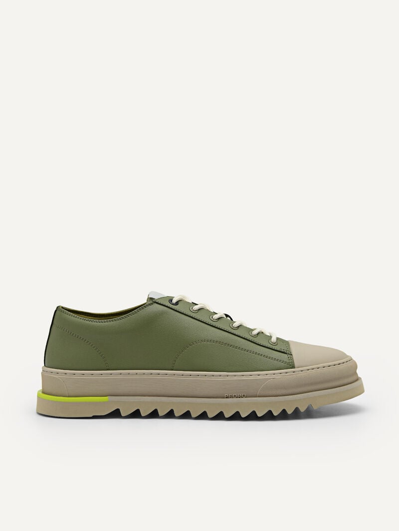 Pedro Owen Sneakers Men Court Sneakers Military Green | Q9Q-1637
