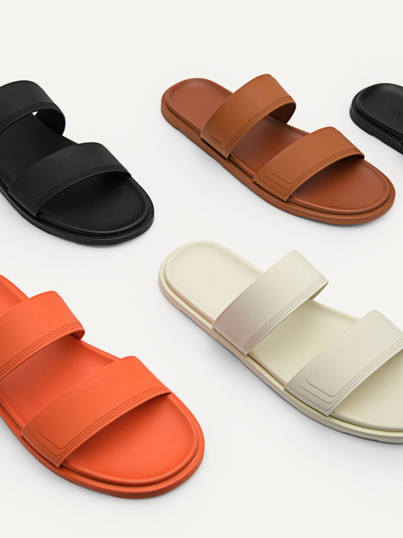Pedro Pascal Slide Men Sandals Orange | Q9Q-1626