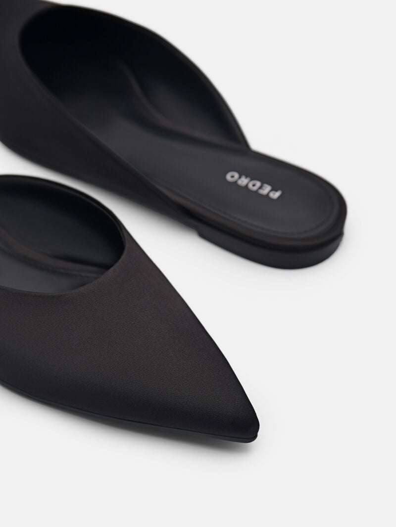 Pedro Peggy Mules Women Flats Black | Q9Q-1614