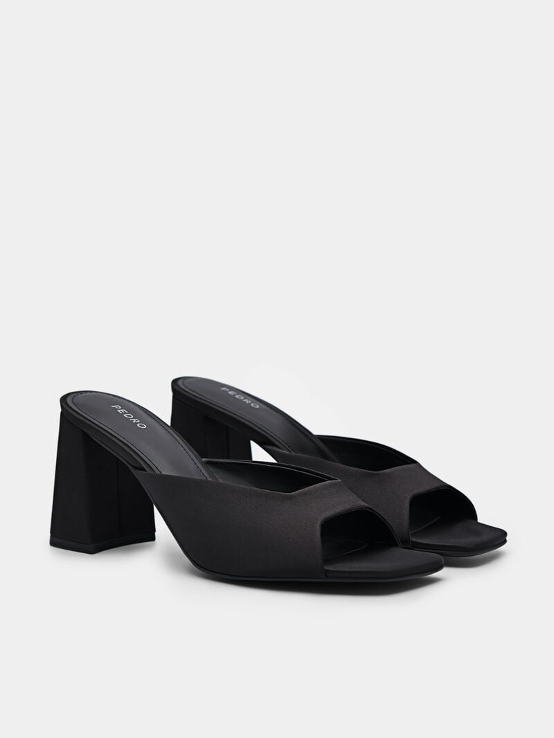 Pedro Peggy Women Heel Sandals Black | Q9Q-1420
