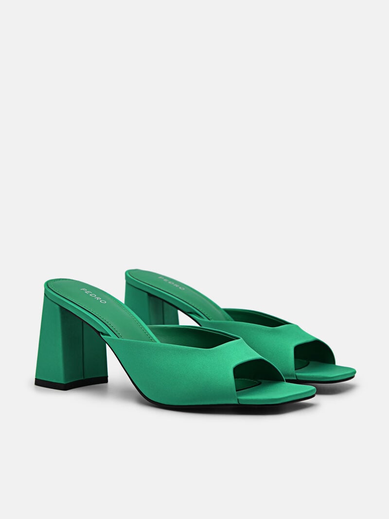 Pedro Peggy Women Heel Sandals Green | Q9Q-1421