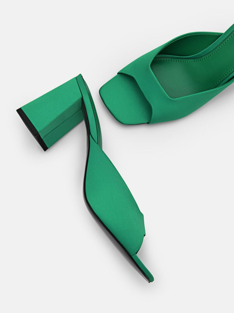 Pedro Peggy Women Heel Sandals Green | Q9Q-1421