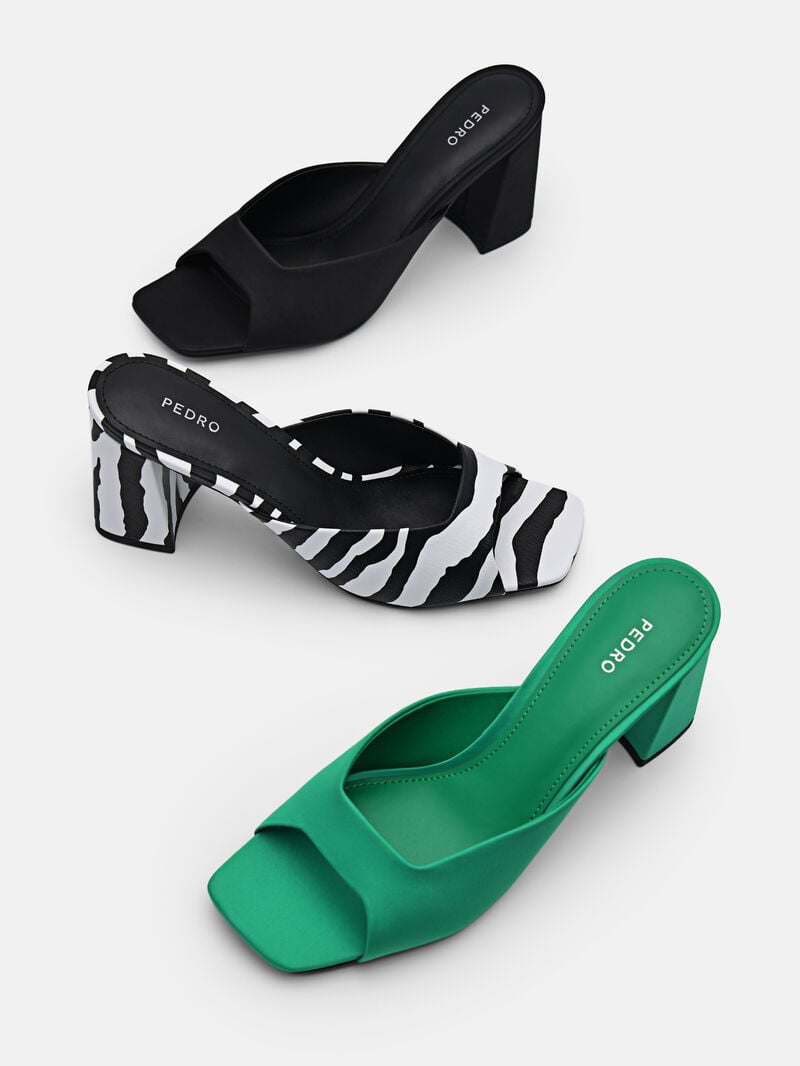 Pedro Peggy Women Heel Sandals Green | Q9Q-1421