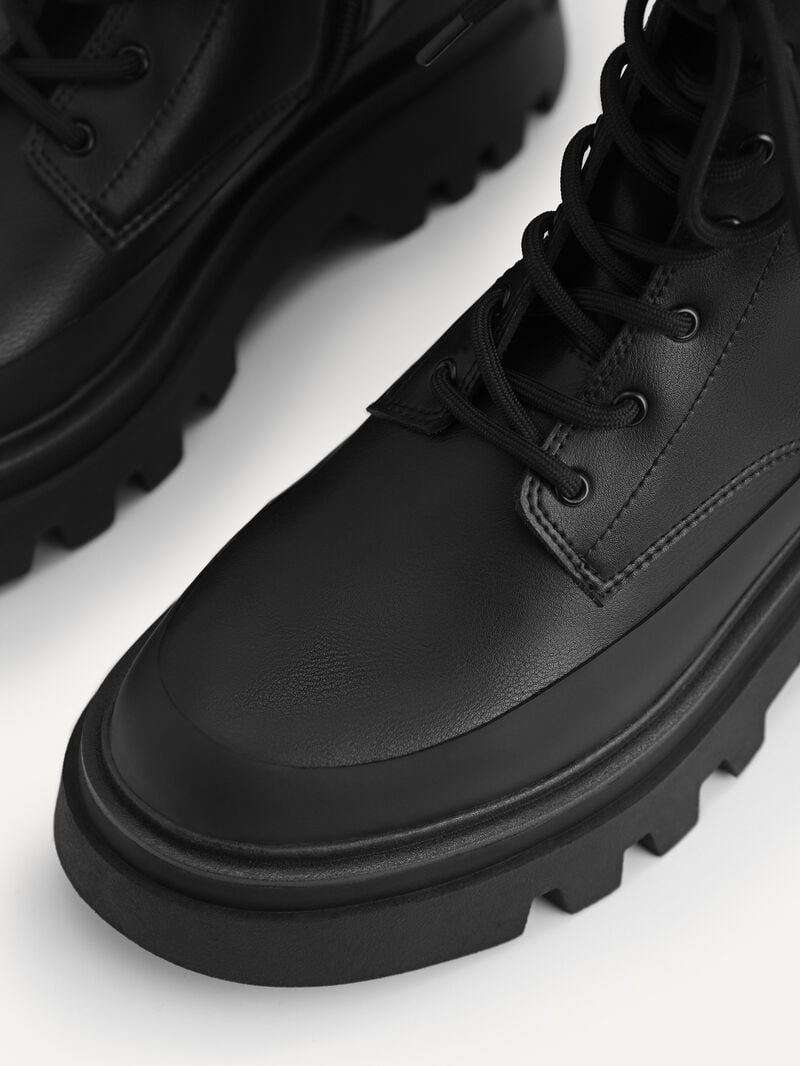 Pedro Platform Boots Women Ankle Boots Black | Q9Q-1336