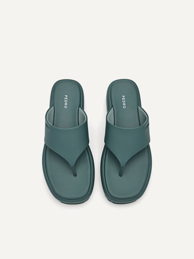 Pedro Platform Women Wedges Green | Q9Q-1609