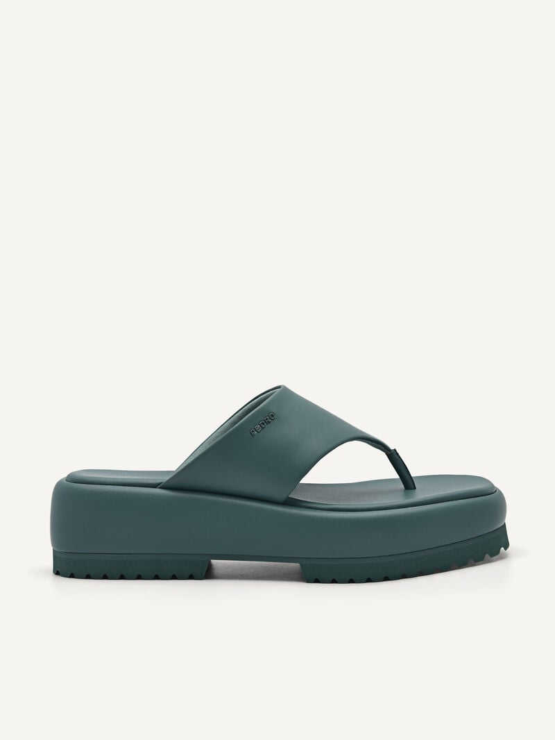 Pedro Platform Women Wedges Green | Q9Q-1609