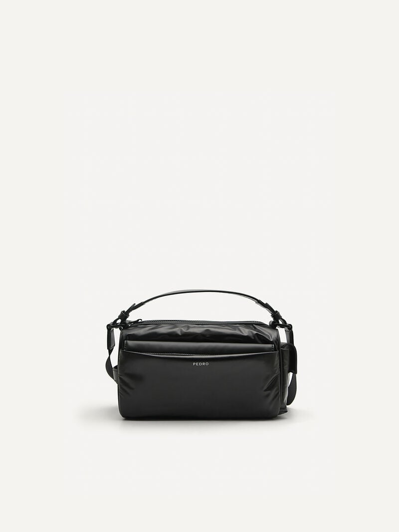 Pedro Plush Nylon Bags Men Sling Bags Black | Q9Q-1107