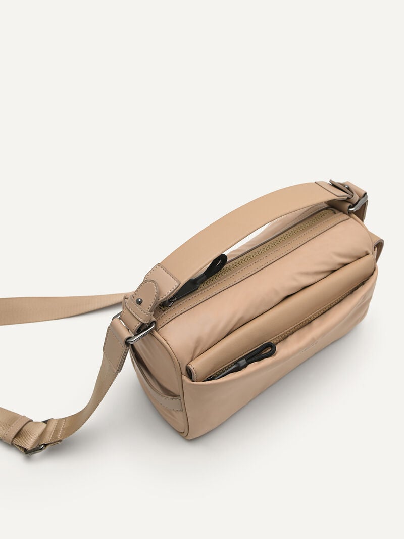 Pedro Plush Nylon Sling Bags Men Small Bags Sand | Q9Q-1106
