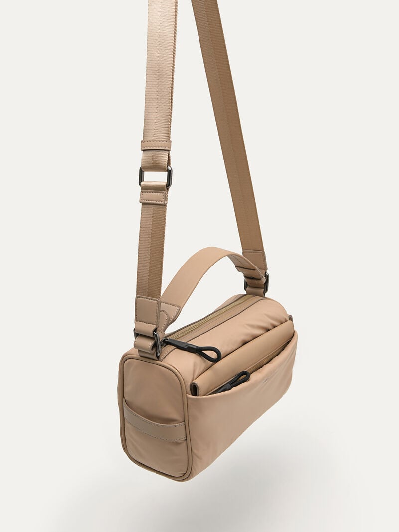 Pedro Plush Nylon Sling Bags Men Small Bags Sand | Q9Q-1106