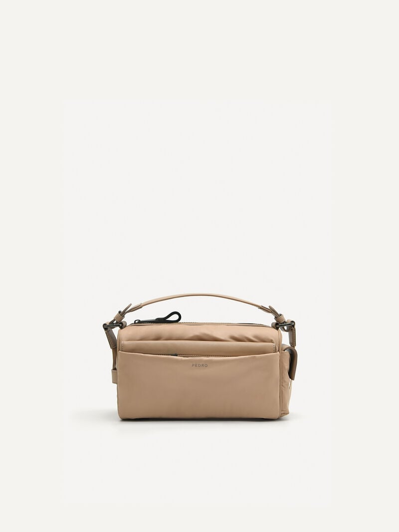 Pedro Plush Nylon Sling Bags Men Small Bags Sand | Q9Q-1106