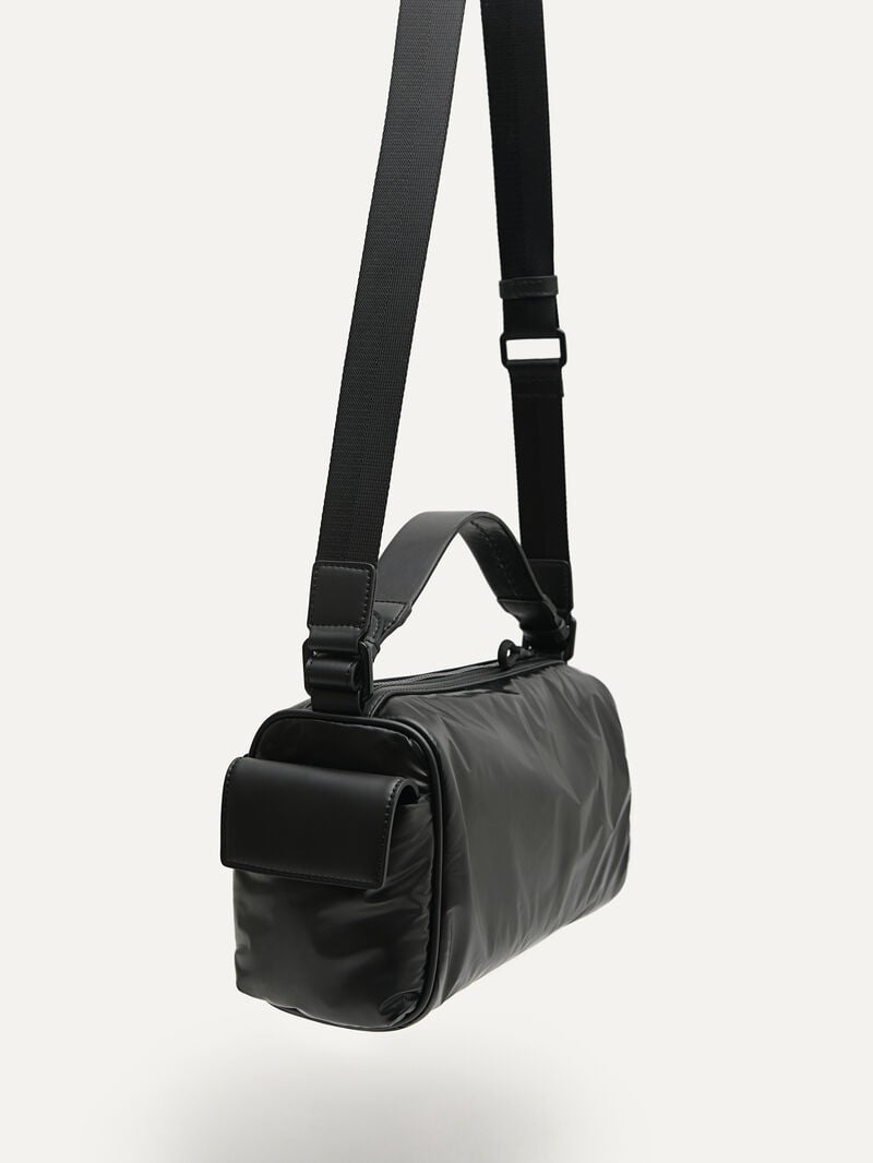 Pedro Plush Nylon Sling Bags Men Small Bags Black | Q9Q-1105