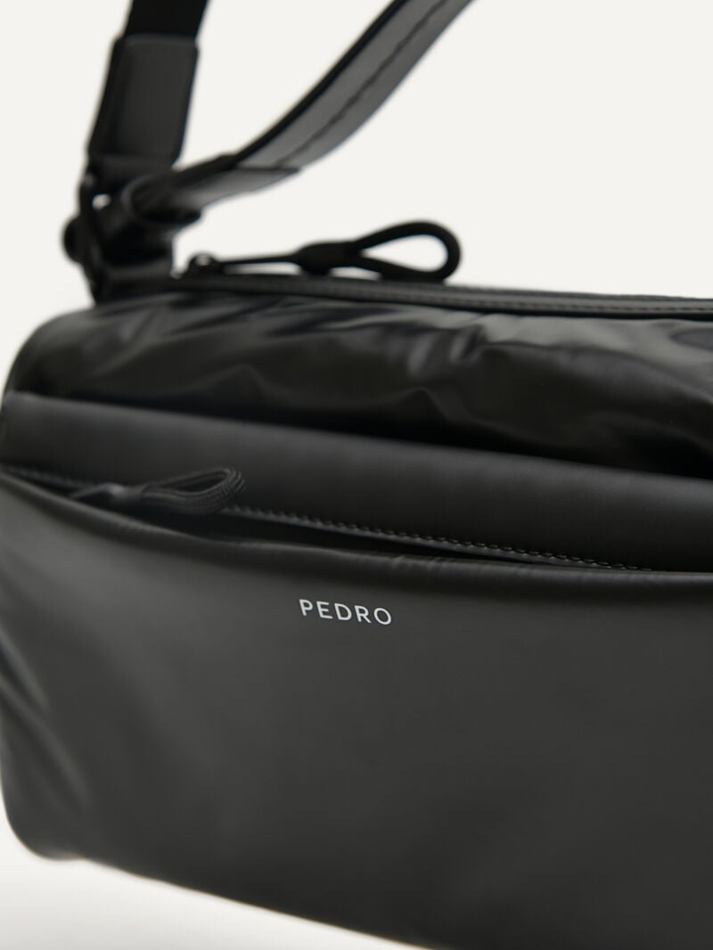 Pedro Plush Nylon Sling Bags Men Small Bags Black | Q9Q-1105