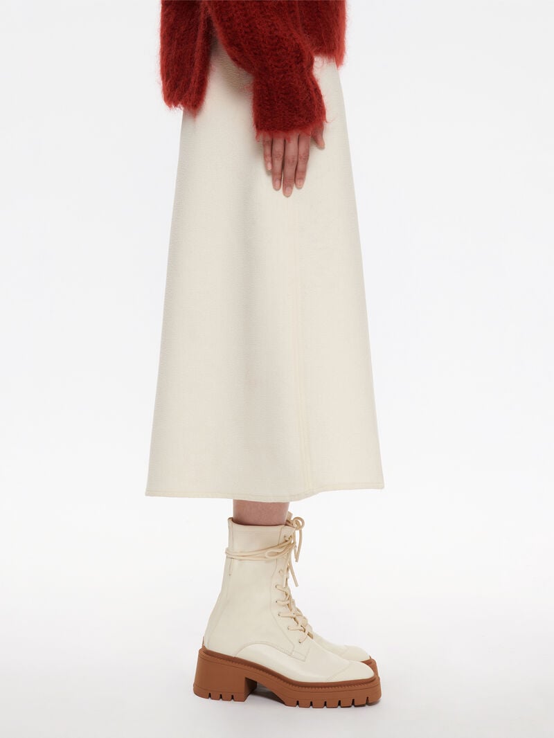Pedro Poppy Boots Women Ankle Boots Beige | Q9Q-1333