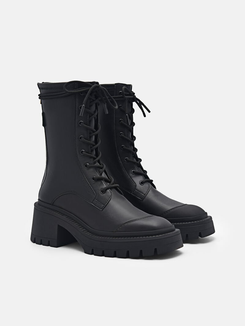 Pedro Poppy Boots Women Ankle Boots Black | Q9Q-1334