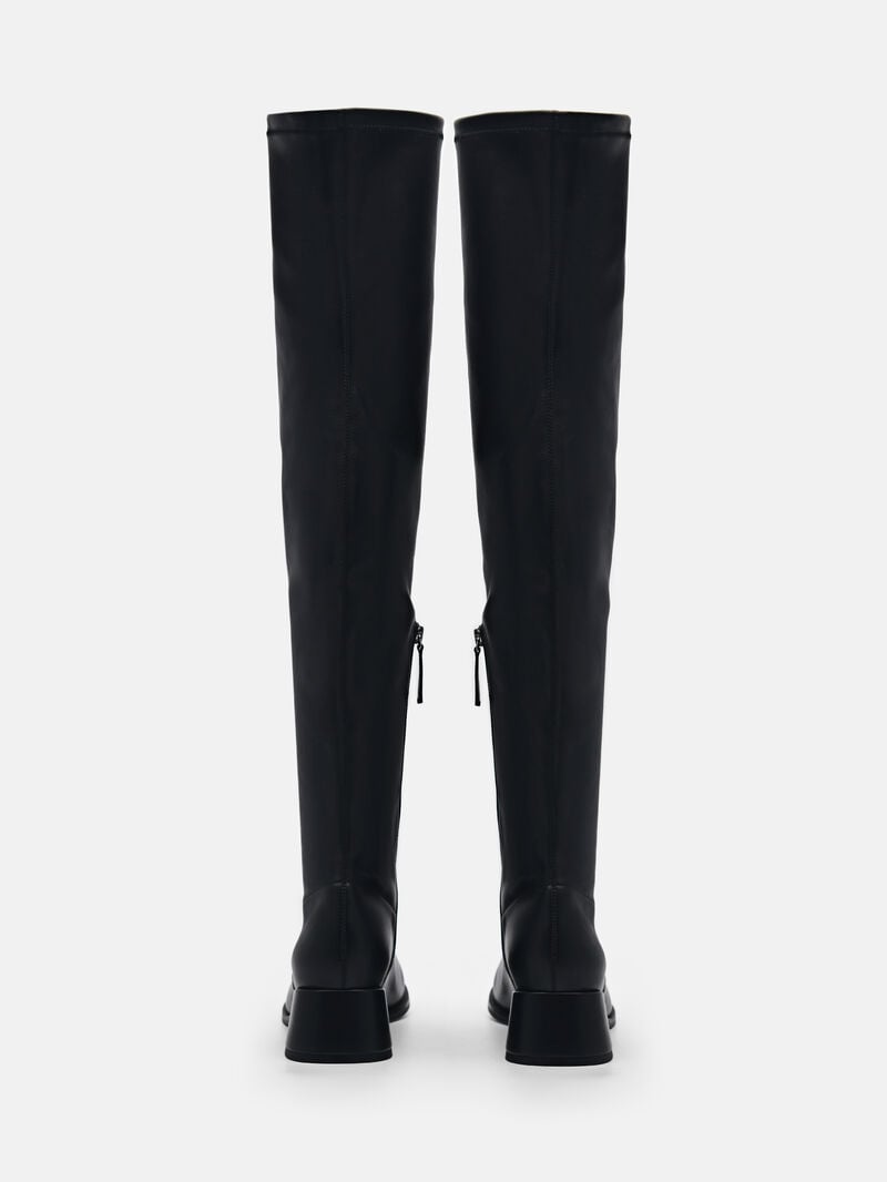 Pedro Poppy Thigh High Boots Women Over-The-Knee Boots Black | Q9Q-1332