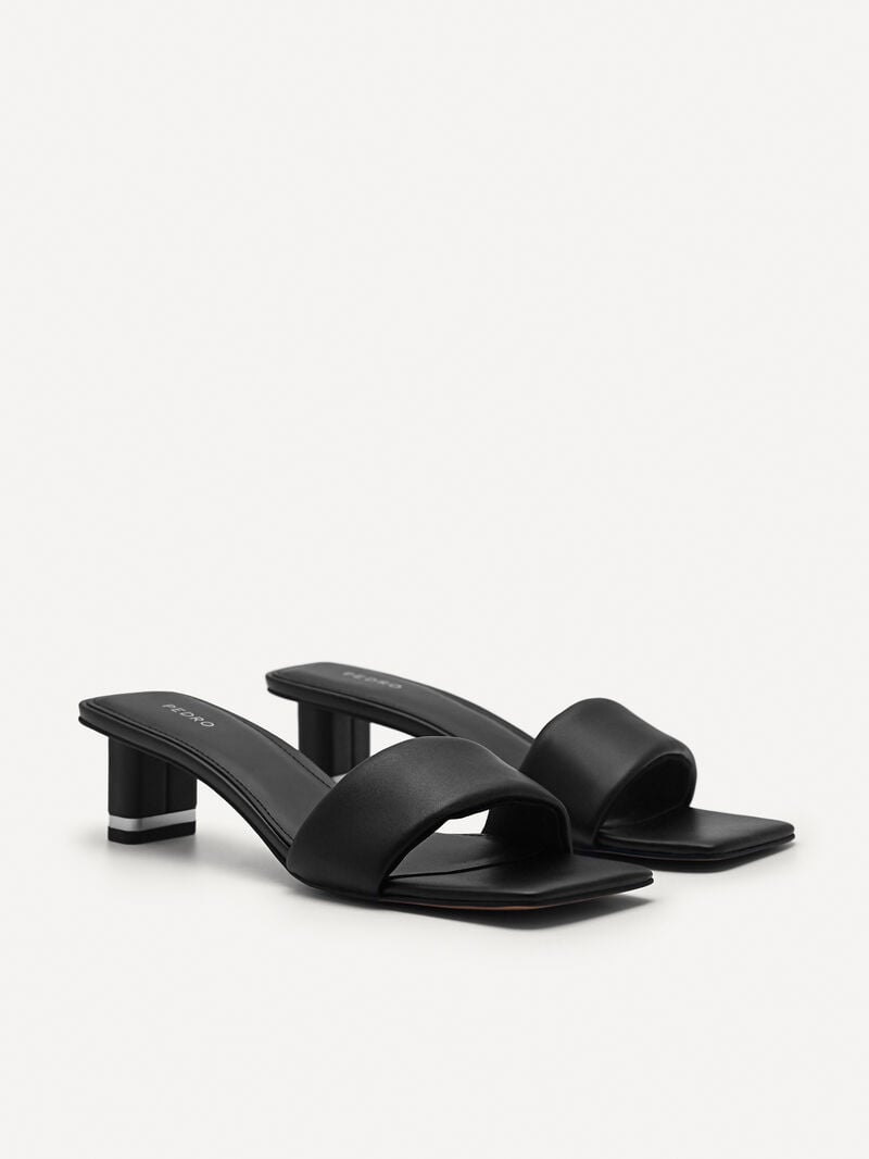 Pedro Porto Women Heel Sandals Black | Q9Q-1416